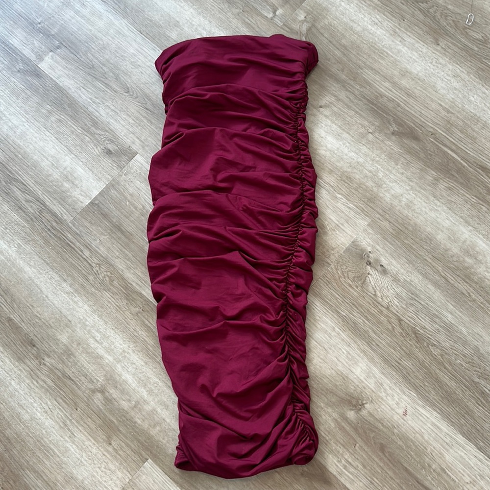 Oh polly mid ruched dress